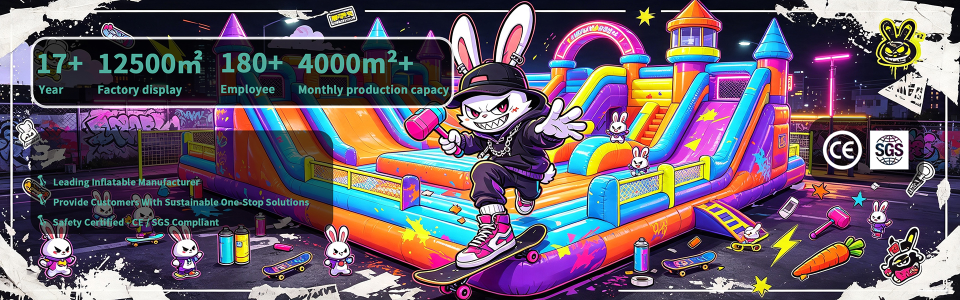 Quality Inflatable Theme Park factory
